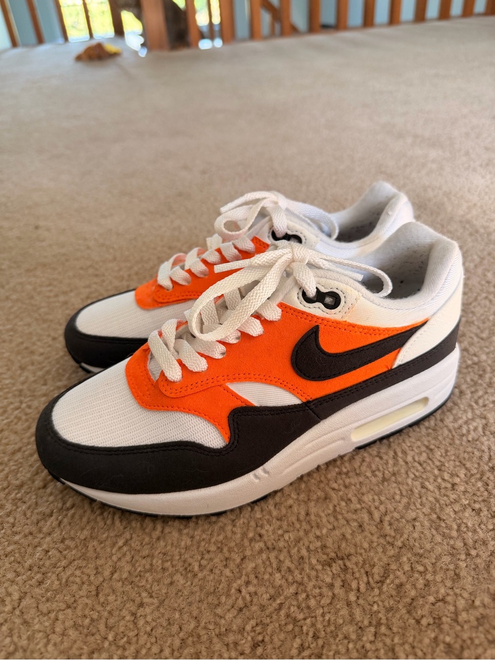 Nike Orange, White & Black Low-Top Sneakers